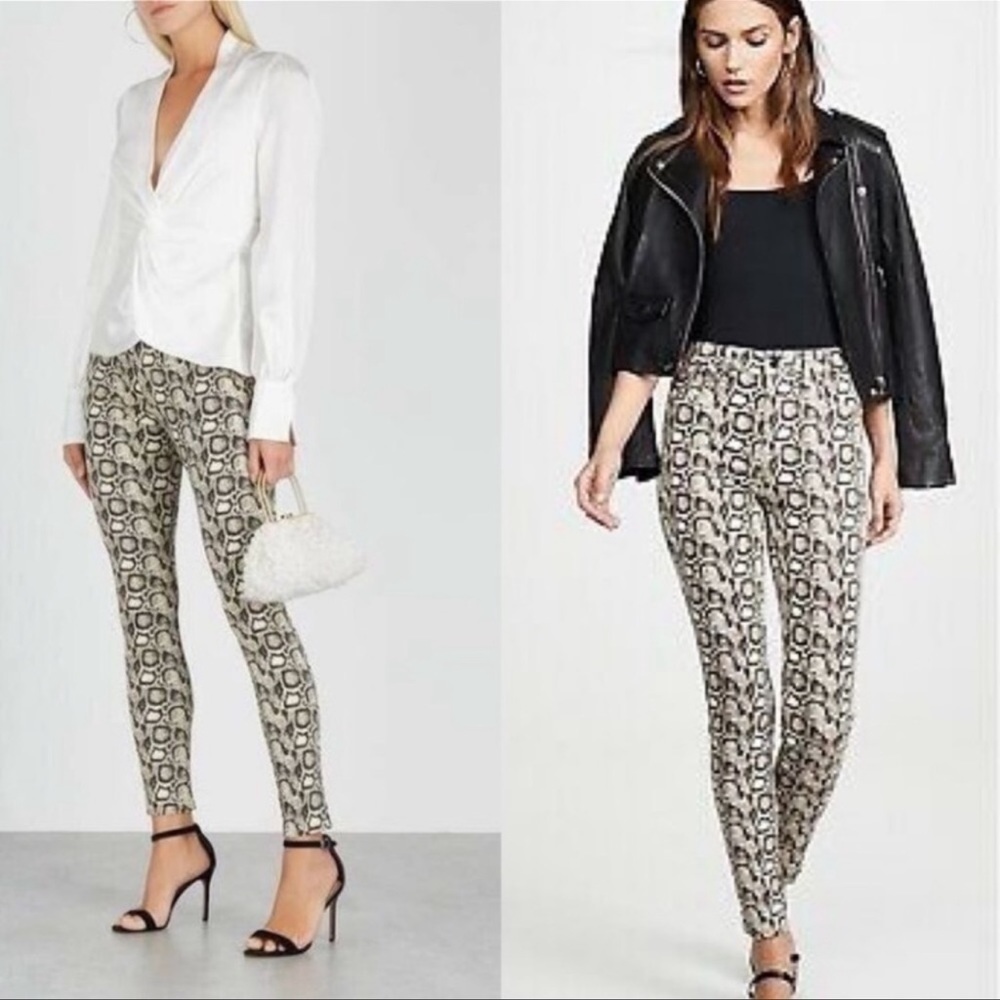 Good American Good Legs Snake Print Jeans